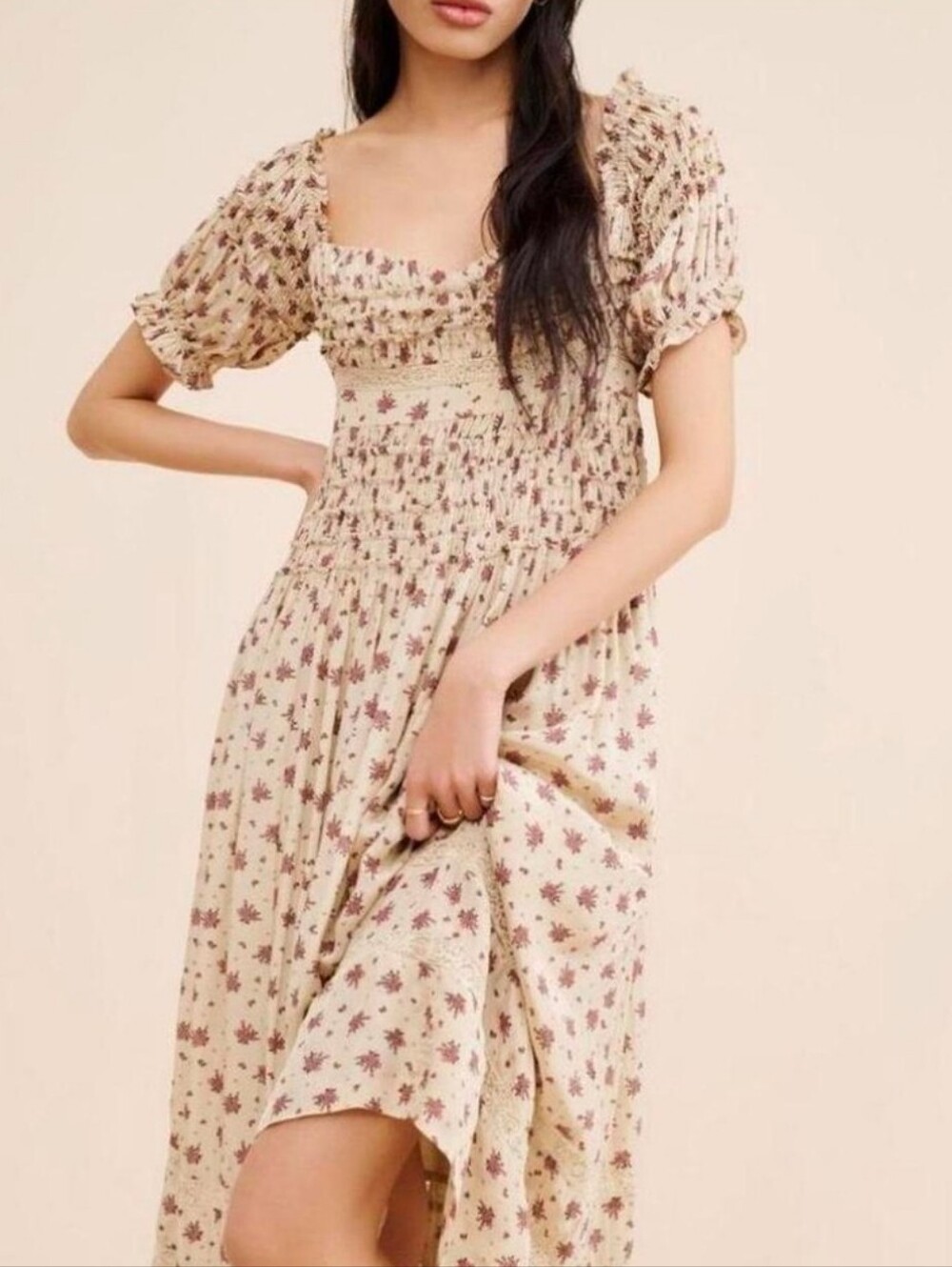 Free People bali-juniper midi dress sz 8 Medium
